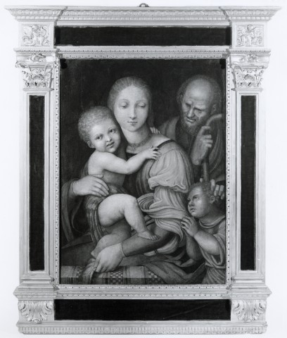 Christie's — Attributed to Leonardo da Pistoia. The Holy Family — insieme, con cornice